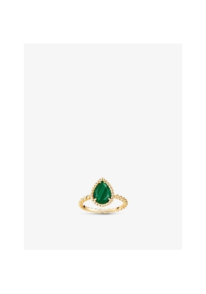 Boucheron Serpent Bohème 18ct Yellow-Gold and 2ct Malachite Ring
