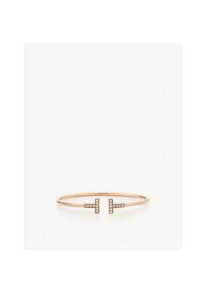 Tiffany & Co T Wire Diamond and 18ct Rose-Gold Bracelet