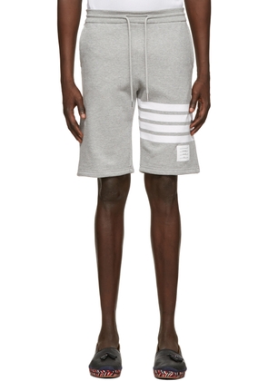 Thom Browne Grey Engineered 4-Bar Shorts