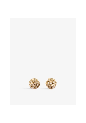 Womens La Maison Couture Ritika Ravi Ivar 18ct Yellow-Gold and 3.29ct Polki Diamond Earrings