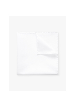 Mens Eton Cotton-Twill Pocket Square
