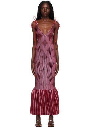 ANDREJ GRONAU SSENSE Exclusive Pink Capsule Midi Dress