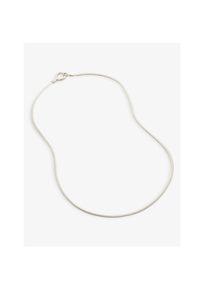 Womens Monica Vinader Snake Sterling-Silver Chain Necklace