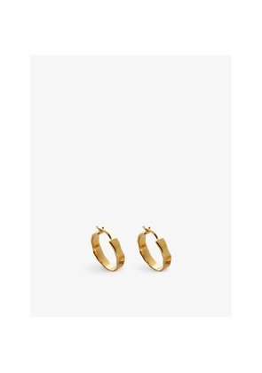 Womens Monica Vinader Siren Muse 18ct Gold Vermeil Sterling-Silver Hoop Earrings