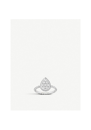 Boucheron Serpent Bohème 18ct White-Gold and 0.32ct Brilliant-Cut Diamond Ring