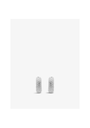 Womens Monica Vinader Heirloom Sterling Silver Huggie Earrings