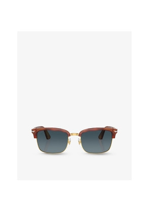 Persol Po3327S Rectangle-Frame Acetate Sunglasses