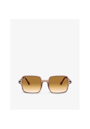 Womens Ray-Ban Rb1973 Acetate Square-Frame Sunglasses