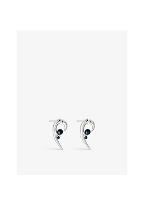 Womens Shaun Leane Hooked Pearl Sterling-Silver and Pearl Earrings