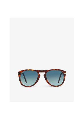 Mens Persol Po0714 Acetate Aviator Sunglasses