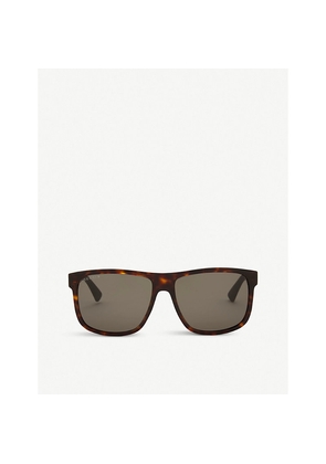 Gucci Gg0010 Rectangle-Frame Sunglasses
