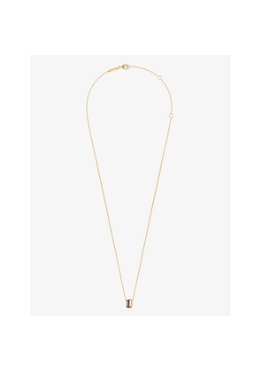 Mens Boucheron Quatre Classique 18ct Yellow-, White- and Rose-Gold and 0.003ct Brilliant-Cut Diamond Chain Necklace