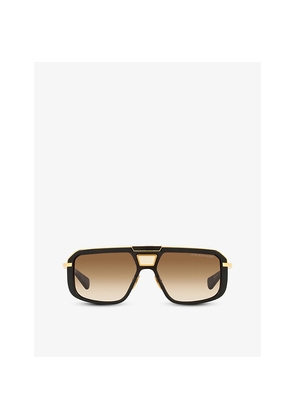 Dita Dts400-A-01-Z Mach-Eight Rectangular Acetate and Titanium Sunglasses