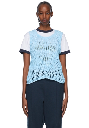 Nicholas Daley Blue Cotton Tank Top