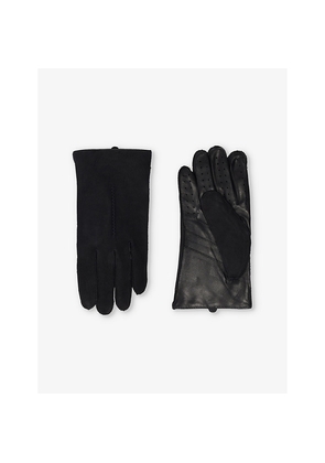 Mens Dents Touchscreen Suede Gloves