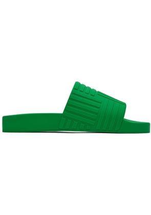 Bottega Veneta Green Slider Sandals