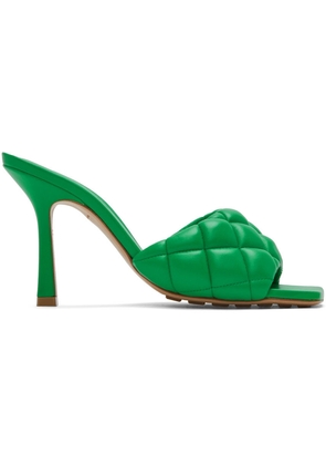 Bottega Veneta Green Padded Heeled Sandals