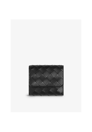 Womens Bottega Veneta Intrecciato Leather Trifold Wallet