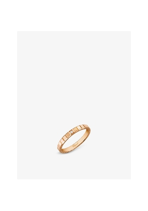 Chopard Ice Cube 18ct Rose-Gold and Diamond Ring