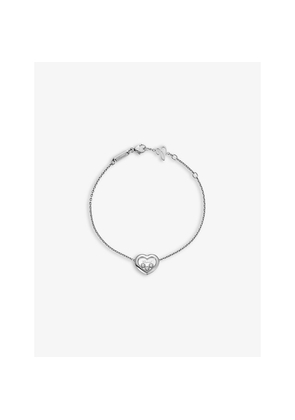 Chopard Happy Diamonds Icons 18ct White-Gold and 0.15ct Diamond Bracelet