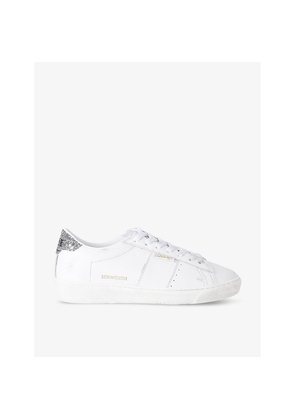 Womens Golden Goose Women's Matchstar 10449 Leather Low-Top Trainers