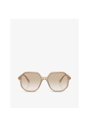 Womens Swarovski Sk6003 Irregular-Frame Gem-Embelllished Acetate Sunglasses