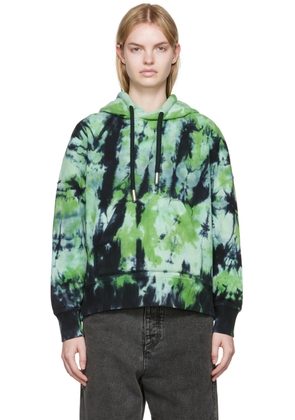 AMI Paris Green Cotton Hoodie
