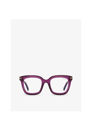 Womens Tom Ford Tr001663 Ft5880-B Square-Frame Acetate Glasses