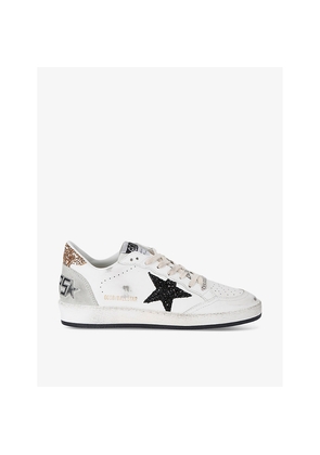 Womens Golden Goose Women's Ballstar 10750 Leather Low-Top Trainers