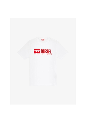 Mens Diesel T-Adjust Logo-Print Relaxed-Fit Cotton T-Shirt