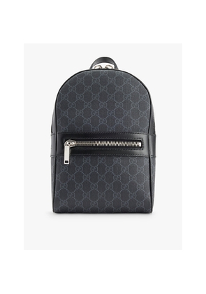 Mens Gucci Monogram-Pattern Top-Handle Canvas Cross-Body Bag