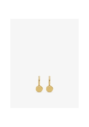 Womens Monica Vinader Siren Muse 18ct Yellow Gold-Plated Vermeil Silver Mini Drop Earrings