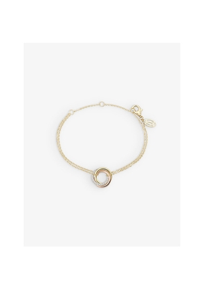 Cartier Trinity 18ct Yellow, Rose and White Gold and 0.19ct Diamond Bracelet