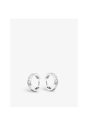 Womens Carat London Waverly Sterling-Silver and Cubic Zirconia Hoop Earrings