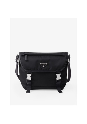 Mens Prada Re-Nylon Leather and Nylon Shoulder Bag