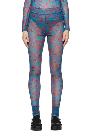 Henrik Vibskov Blue Polka Dot Leggings