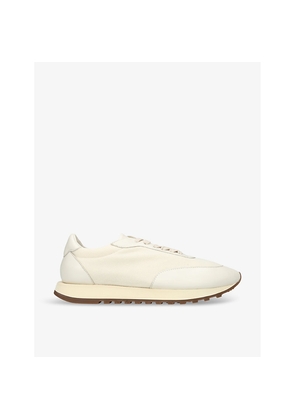 Womens The Row Owen Runner Panelled Leather and Mesh Low-Top Trainers