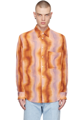 NVRFRGT Orange Graphic Shirt