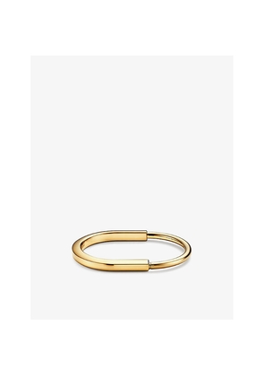 Mens Tiffany & Co Lock 18ct Yellow-Gold Bangle Bracelet