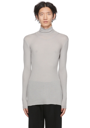 GAUCHERE Gray Virgin Wool Turtleneck