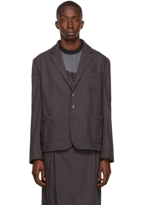 Labrum Gray Cotton Blazer