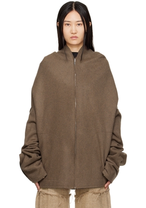 AIREI Brown Zip-Up Jacket