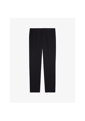 Mens The Kooples Straight-Leg Regular-Fit Wool Trousers