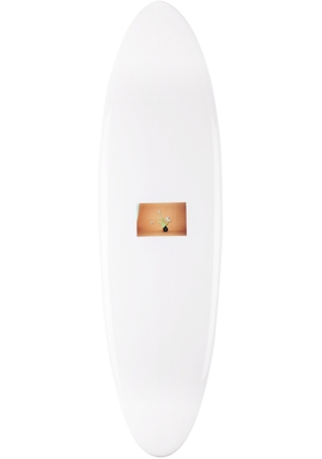 Stockholm (Surfboard) Club SSENSE Exclusive White Knost Surfboard, 6 ft