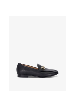 Womens Dune Glair Snaffle-Embellished Flat Leather Loafers