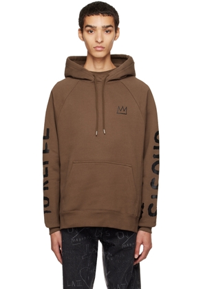 Études Brown Jean-Michel Basquiat Racing Self-Portrait Hoodie