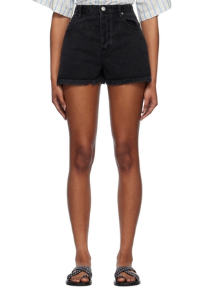 Isabel Marant Etoile Black Lesia Denim Shorts