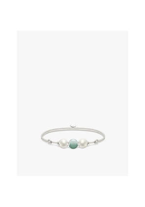 Womens Thomas Sabo Karma Secret 925 Sterling-Silver and Aventurine Rope Bracelet