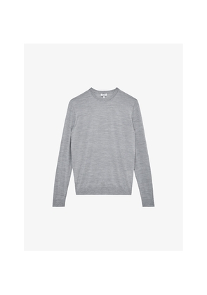 Mens Reiss Wessex Marl-Pattern Wool Jumper
