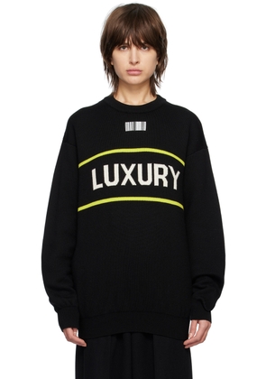 VTMNTS Black 'Luxury' Sweater